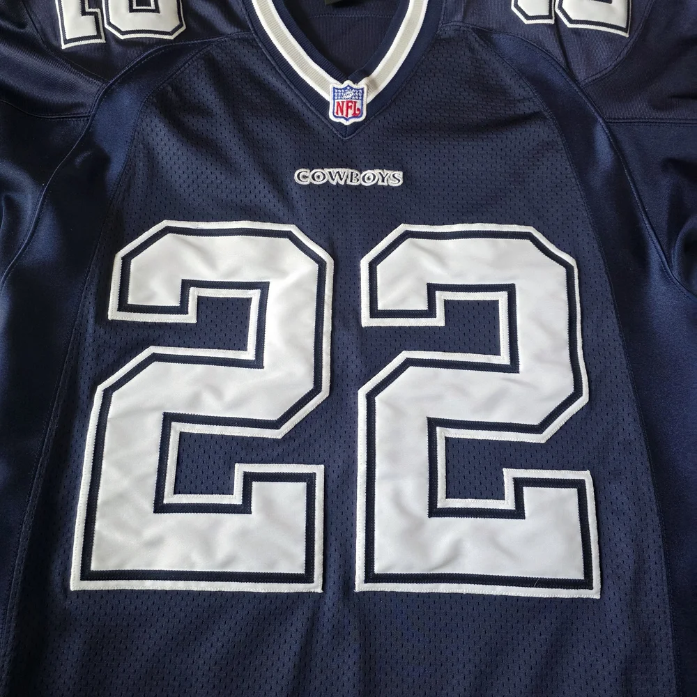 VINTAGE Nike Emmitt Smith Cowboys Authentic Pro Line Jersey Navy Blue Large - Picture 7 of 14